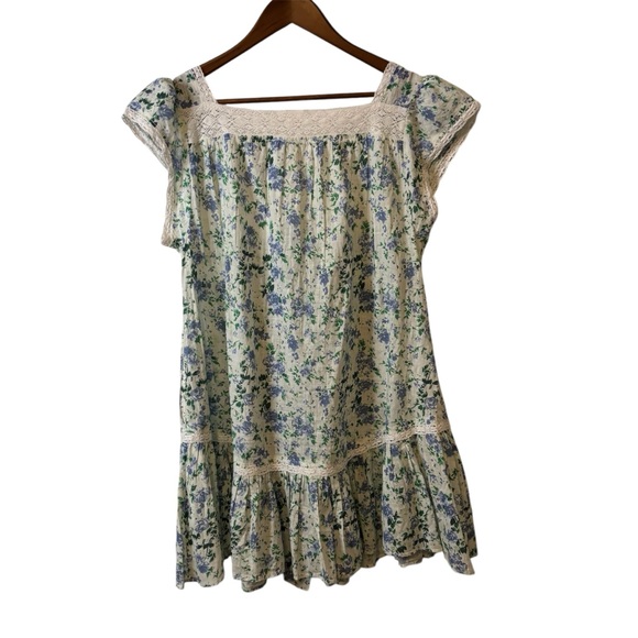 NWOT Free People Alessia Printed Mini Floral Dress Size Medium - Picture 7 of 13